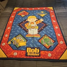 Bob The Builder Kids Quilt Blanket / Wall Decor 34x42