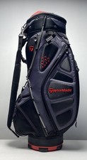 Taylormade Cart Bag Black/Gray/Red 14-Way Divide Single Strap Golf Bag