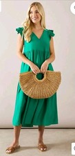 Womens Wallis green Midimaxi Dress Uk20