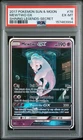 PSA 6 Mewtwo GX #78/73 Shining Legends 2017 Mewtube Secret Rare Pokémon