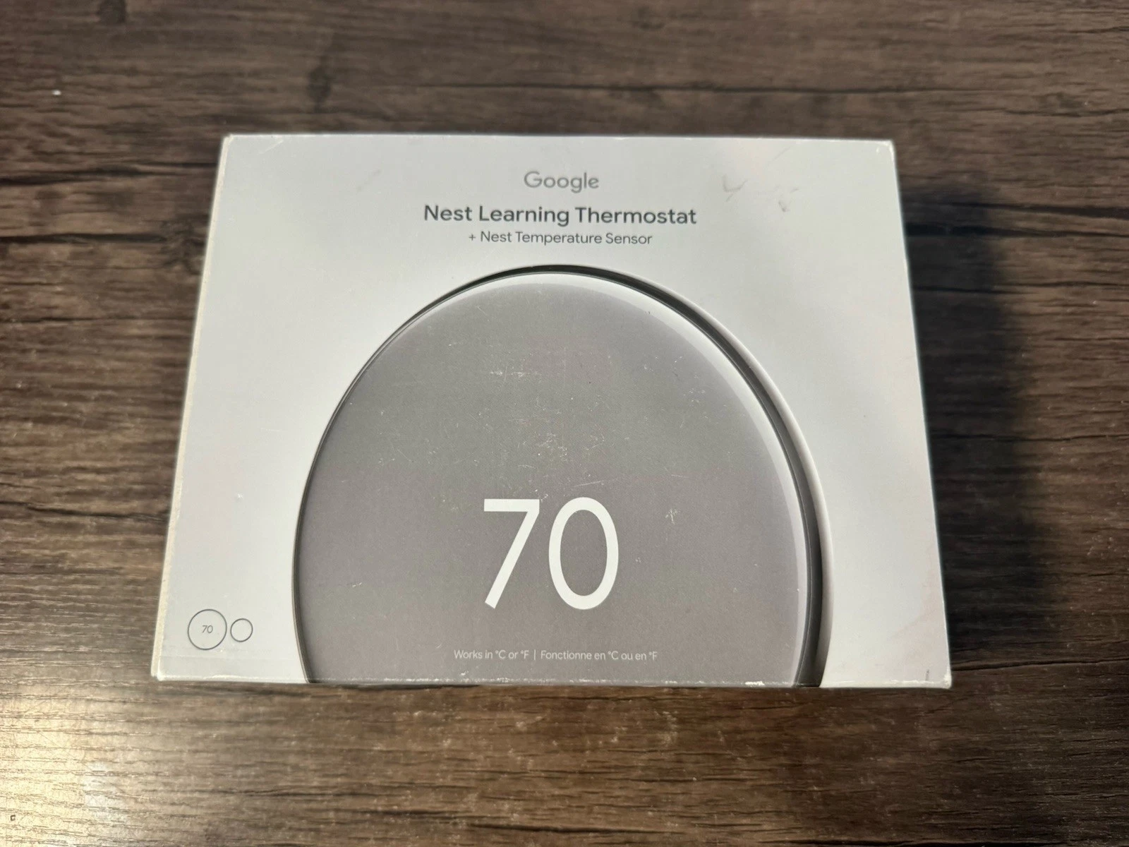 Google Nest Learning Thermostat 4th Gen & Sensor 2nd Gen Polished Silver SEALED