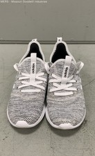 Adidas Cloudfoam Pure Women Gray/White Athletic Shoess - US 6.5