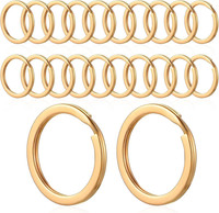 SchlüSselringe Edelstahl, 20 StüCk 25Mm SchlüSselring Runde Keyring Flacher Schl