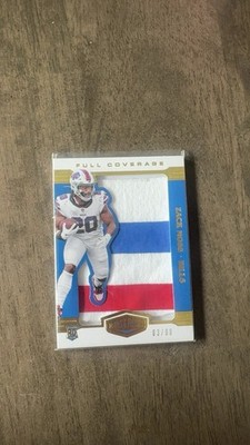 2020 Panini Plates & Patches - Full Coverage Zack Moss  /80 (MEM, RC)