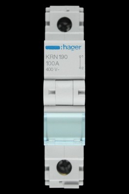 HAGER 100 AMP EINPOLIGER NEUTRALANSCHLUSSBLOCK KRN190 38800