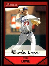 Derek Lowe 2007 Bowman #49 Dodgers MLB READ FREE SHIPPING AutographDen