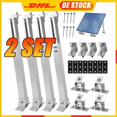 WERCHTAY Aufständerung Solarmodul Halter Wand Dach Boden Balkonkraftwerk Flachdach 4Stück