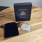 2006-W West Point UNC Eagle One Ounce Silver Coin w/Mint Pouch, Box, & COA