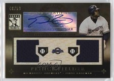 2010 Topps Tribute Dual Relic Auto Black /50 Prince Fielder #TADR-PF Auto 0tw4