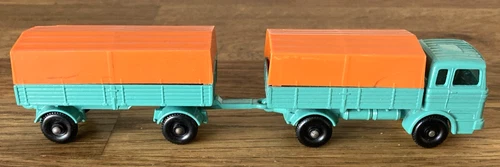 Lesney Matchbox Mercedes Truck and Trailer No 1 and 2 England c 1960s