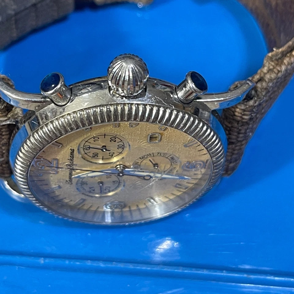 Tommy Bahama男士腕表TB 1021纯银瑞士复古40毫米(阅读) — 第 4/4 张图片