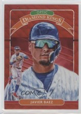 2020 Panini Donruss Optic Diamond Kings Retail Red Wave Prizm Javier Baez 7eo