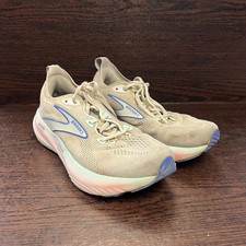 Brooks Glycerin 22 Women's Running Shoes Size9.5 Beige Blue Athletic 1204341B110