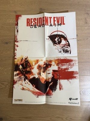Resident Evil Dead Aim Rare Promo Poster 59x42cm PS2 Playstation 2