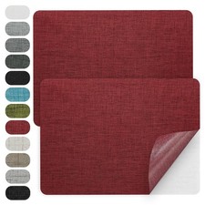 2 parches de tela autoadhesivos de 8 x11 pulgadas para muebles sof s y Burgundy