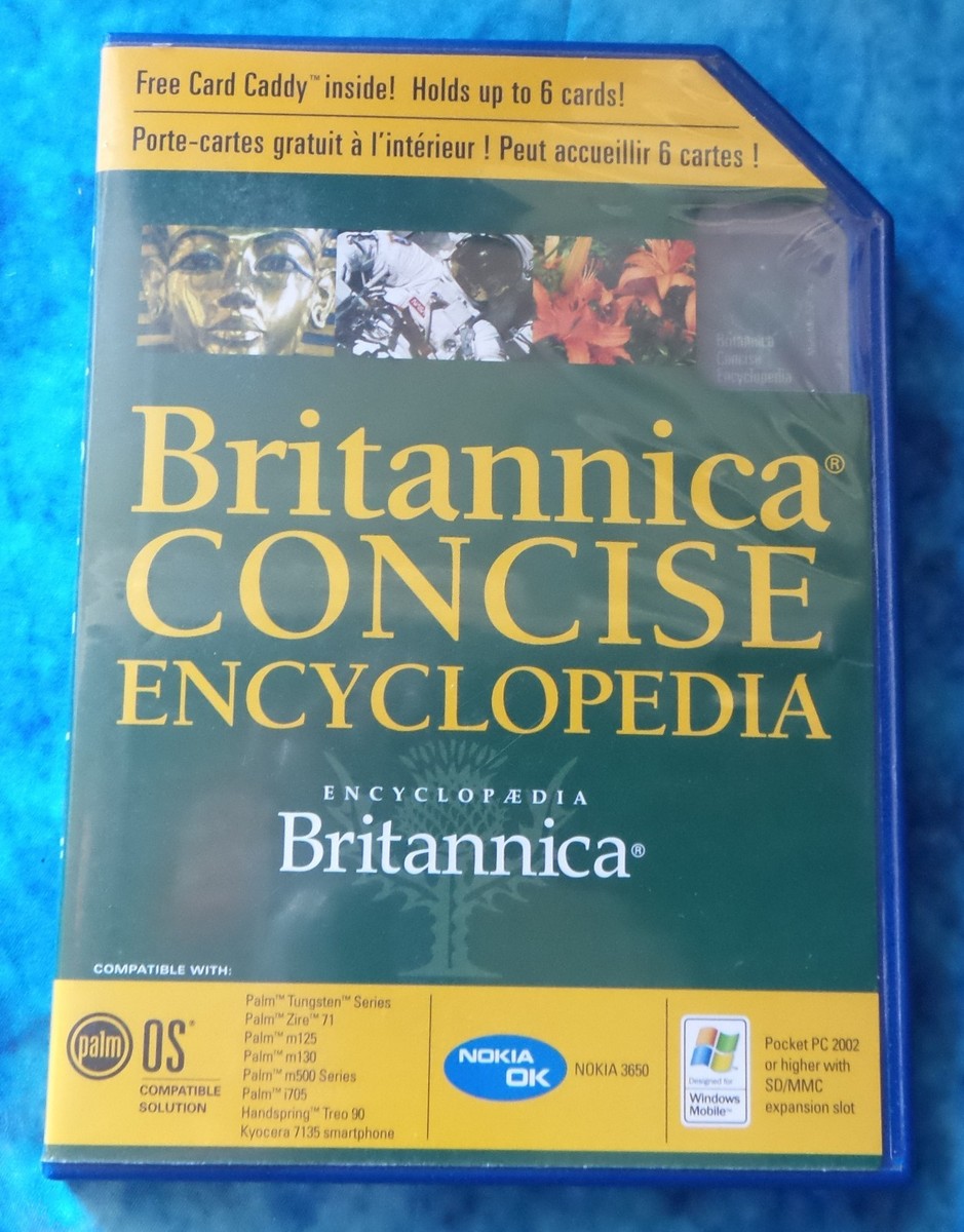 Britannica Concise Encyclopedia on SD/MMC card, Palm, Pocket PC
