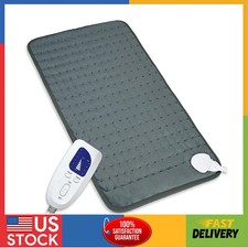 Heating pad, Electric Heat Pad 6 Heat 4 Timer Setting Dark Gray, 24'x12'