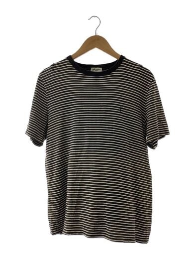 SAINT LAURENT T shirt M cotone nero a righe JP53 2020 00673