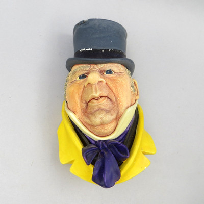 Bossons Chalkware MR MICAWBER Charles Dickens David Copperfield Character 1964