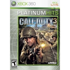 Call Of Duty 3 Platinum Hits For Xbox 360 COD Shooter Very Good 6E
