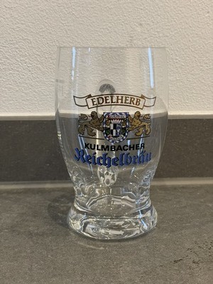 1x Edelherb Kulmbacher Reichelbräu Bierglas Biergläser 0,4l Sammler Sammeln