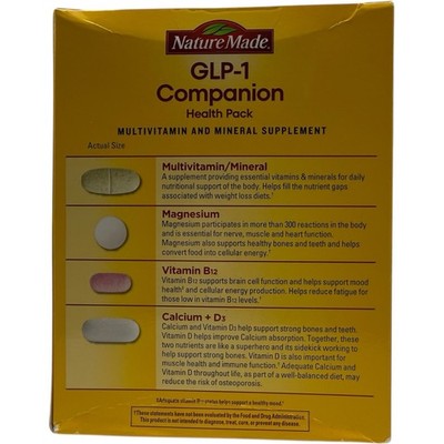 nature made glp-1 companion health pack New drop alert! users, this one's for you. New Centrum Nutrient Replenish is here to help fill nutrient gaps to support you through every step of your weight loss journey. Try Calcium supplement for women and men helps support strong bones and teeth Nature Made GLP-1 Companion Health