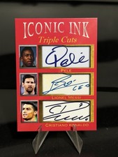 iconic ink triple cuts pele lionel messi cristiano ronaldo /1000 facs auto
