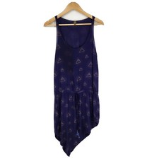 Farm Rio Womens Dress Cover Up All Seeing Eye Asymmetrical Tie Waist Size P