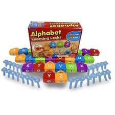 Lakeshore Alphabet Learning Locks Complete A-Z Keys  Locks Educational Toy