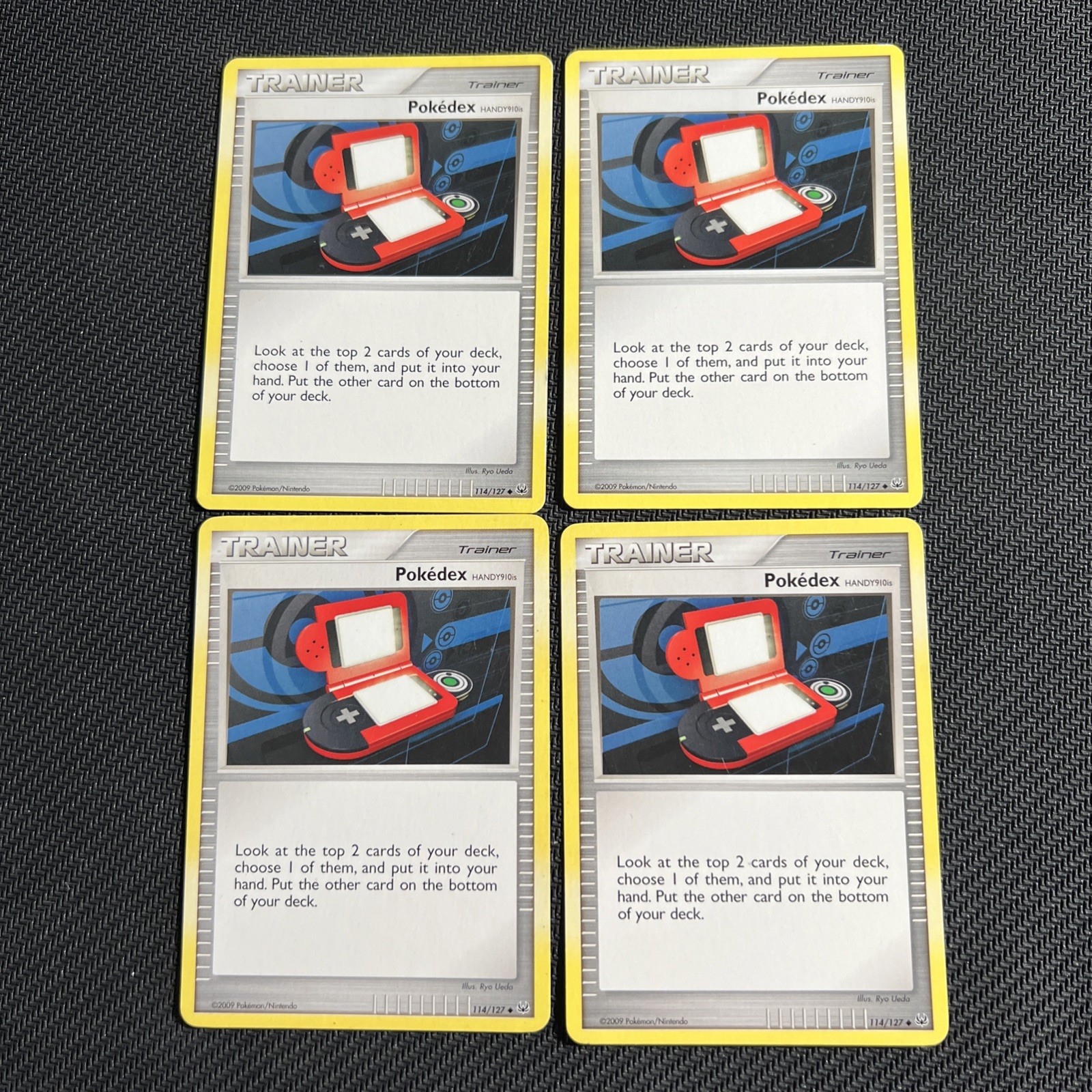 Pokedex handy910is 114/127 Platinum Base Pokemon Card Trainer Non-Holo 4