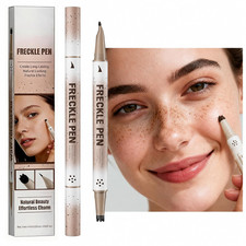 Dual Ended Freckle Pen, 2 in 1 Microblading Freckle Stamp  Pen, Face Faux Freck