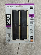 Crucial Pro DDR5 RAM 64GB Kit (2x32GB) 6400MHz CL40 CP2K32G64C40U5B - Brand New