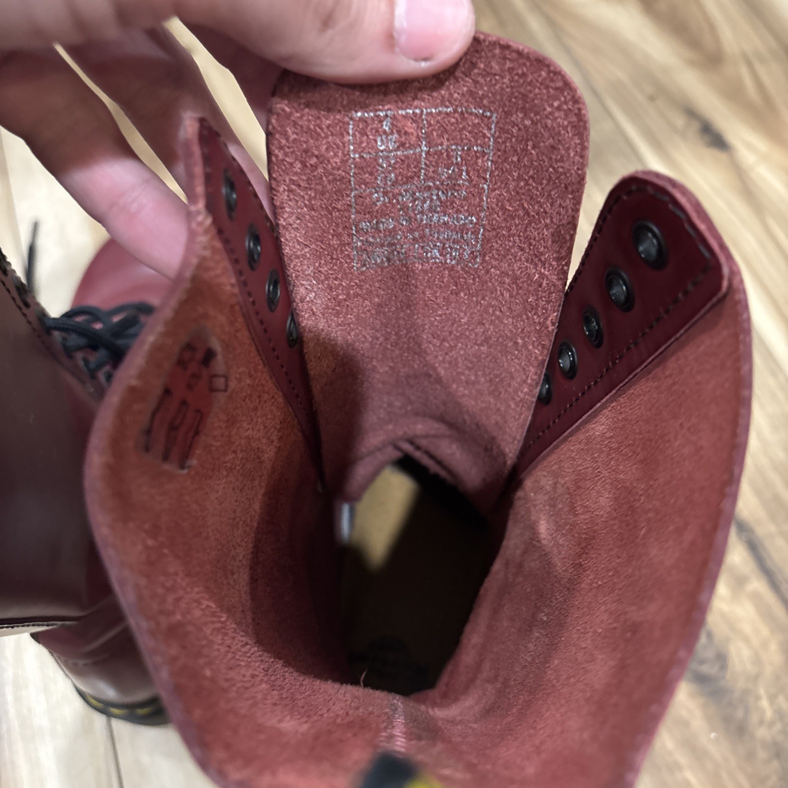 Dr Doc Martens Women’s Size 6 Cherry Oxblood Red Boots 14 Eye thumbnail 8