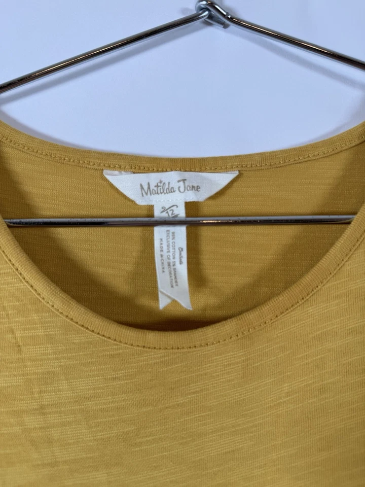 Vestido Matilda Jane talla 12 Elige tu propio camino dorado pastel de manzana amarillo Foto 3 de 4