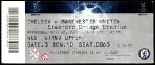 Ticket 2011 Chelsea FC vs. Manchester United Champions League  40458