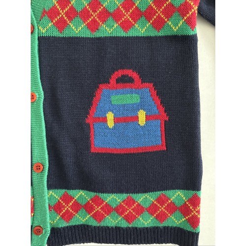 J Knits Vintage Women’s Medium V-neck Cardigan Sweater Teacher School USA - Picture 4 of 10