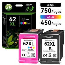 62-XL Ink Cartridges For HP 62XL Envy 7640 5540 5660 OfficeJet 5740 5745 Printer