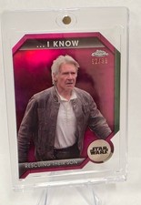 Han Solo 2024 Topps Chrome Star Wars I Know... Pink 62/99 SSP HAN SOLO ILY-10B