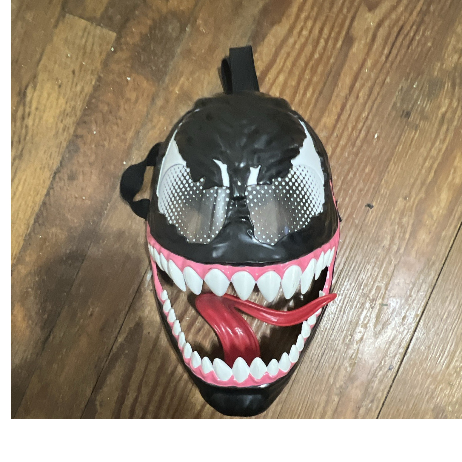 Venom Adjustable Face Mask Black White Red Adult Unisex One Size Halloween