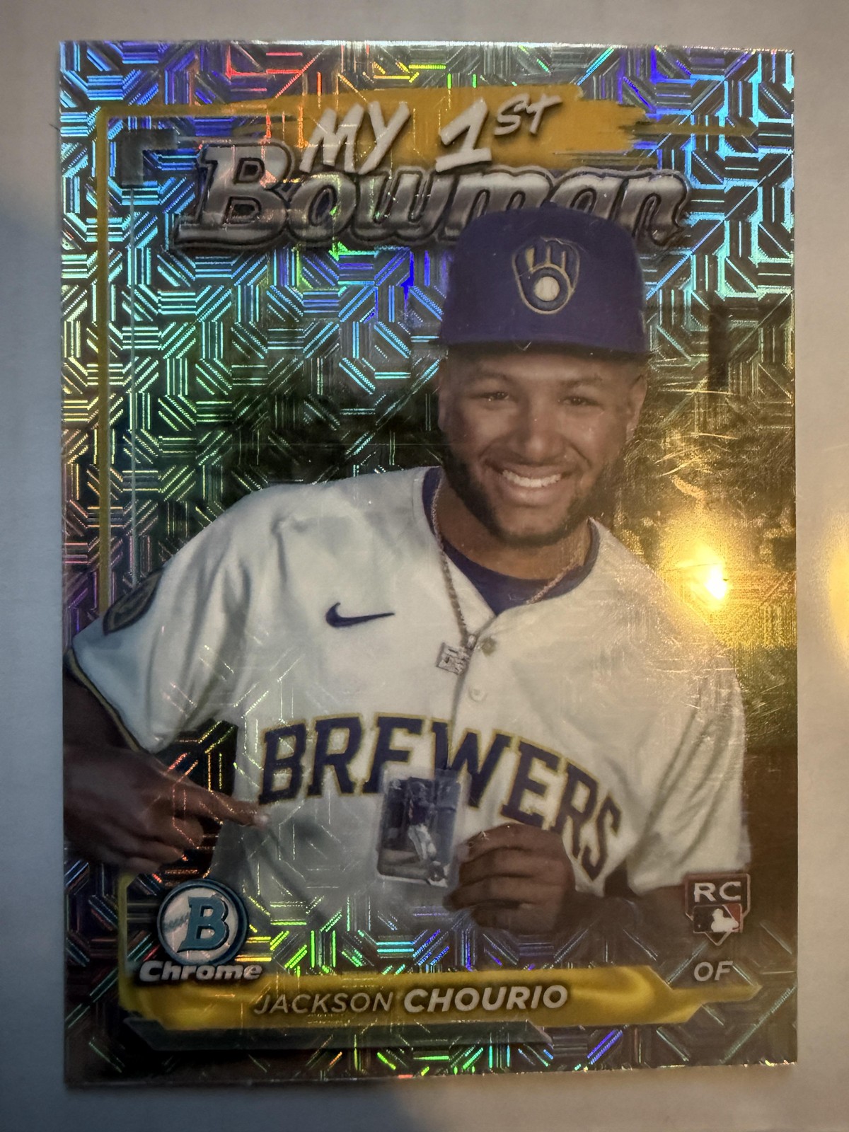 2024 Bowman Chrome #M1B-15 Jackson Chourio My 1st Bowman Mojo Refractors