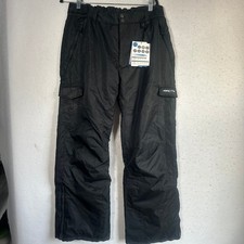Arctix Womens Insulated Snow Pants Black Cargo Ski Snowboard L Regular Fit