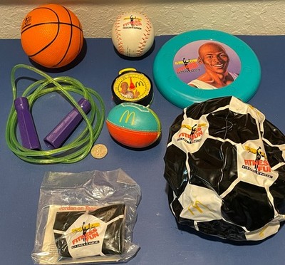 マイケル ジョーダン マクドナルド コンプリート ミールトイ 1991年 Michael Jordan Fitness Fun 1991 1992 McDonald's Happy Meal Toys | eBay
