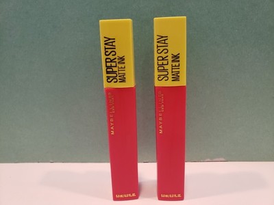 Maybelline Lot Of 2 Super Stay Matte Ink Liquid Lipstick #445 Energizer 0.17 Oz