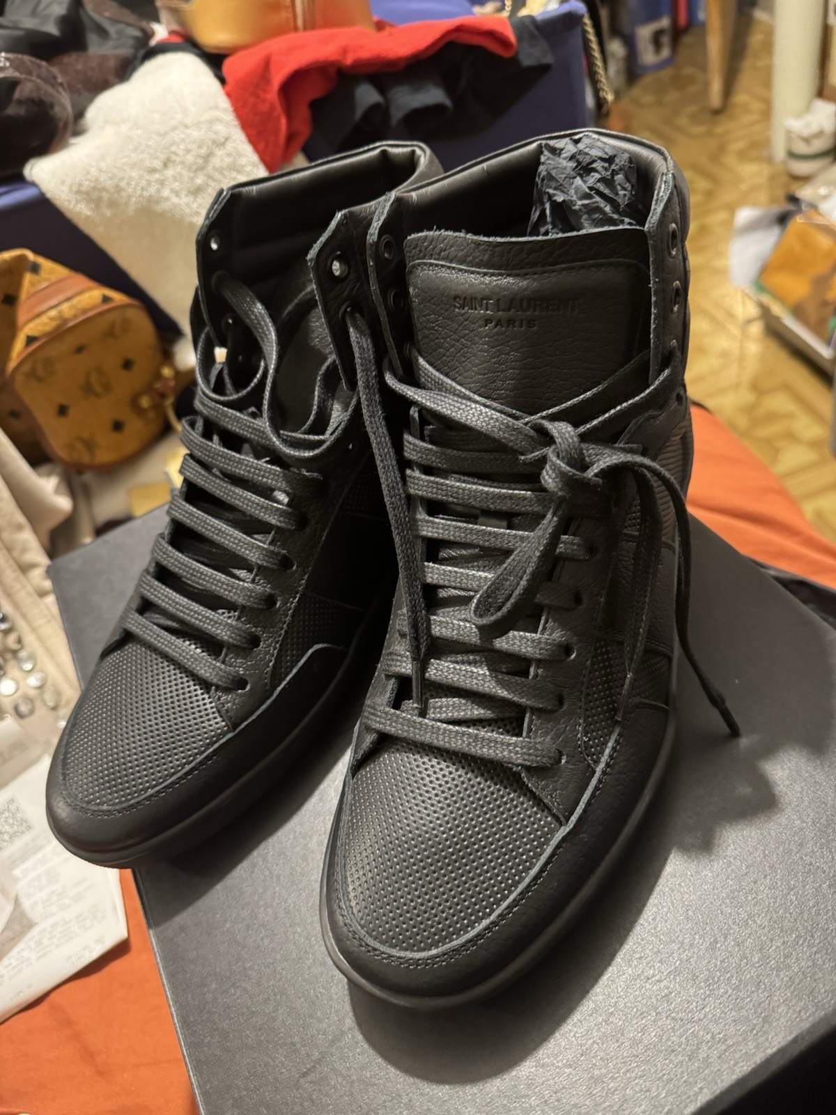 SAINT LAURENT Scarpe uomo YSL taglia 7 Eur 40