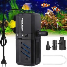 Aquarium Internal Filter Verstellbarer 500L/H Aquarium-Innenfilter für 30-150L