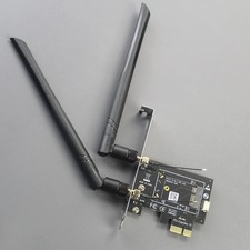 M.2 E Key to PCIe WiFi Adapter for m.2 wifi 4/5/6/6e/7/Coral TPU Modu T