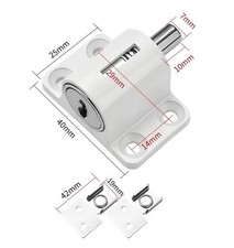 Window Safety Limiter Zinc Alloy Sliding Door Lock with Secure Fit 4 2.5 2.9 cm