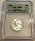 1949 Washington Quarter ICG MS67