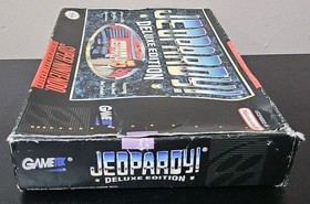 Jeopardy! Deluxe Edition (SNES) Super Nintendo NES Complete in Box 1993 CIB