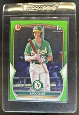 2023 Bowman Zack Gelof Neon Green 1st Prospect #/399 Athletics